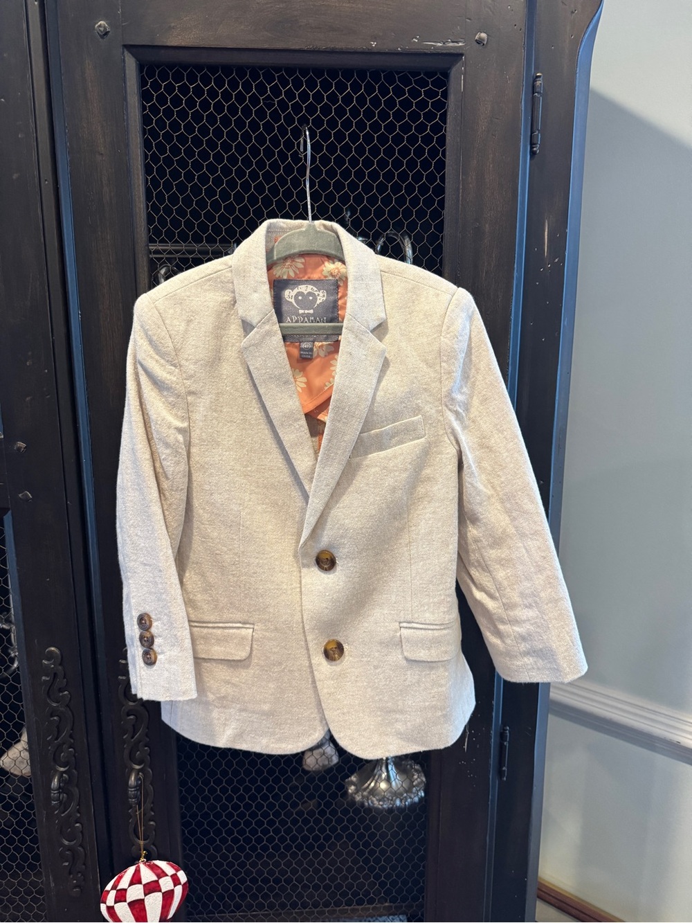 Appaman Boys' Cream Linen Blazer Jacket